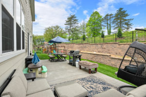 backyard of home for sale in clayton
