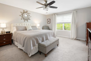 master bedroom of home for sale in clayton