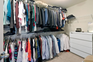 closet of home for sale in clayton