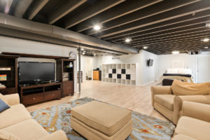 basement of home for sale in clayton