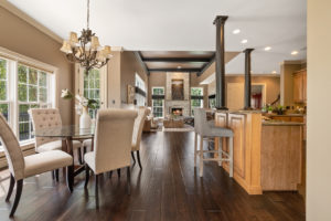 dining area of home for sale in clayton