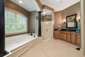 master bathroom of home for sale in clayton