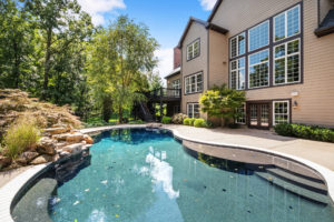pool of home for sale in university city