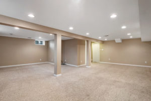 basement of home for sale in university city