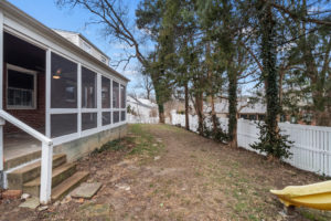 backyard of home for sale in university city