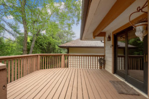 deck of home for sale by the realtors of the jeff lottmann group