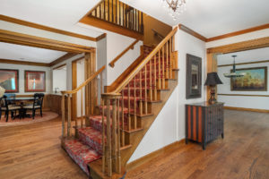 stairway of home for sale by the jeff lottmann group