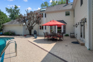 patio of home for sale by the jeff lottmann group