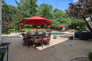 patio of home for sale by the jeff lottmann group