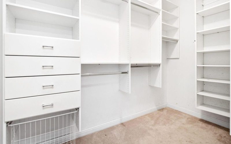 closet space of home for sale by the jeff lottmann group