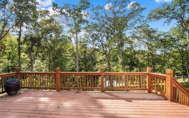 deck of home for sale by the jeff lottmann group