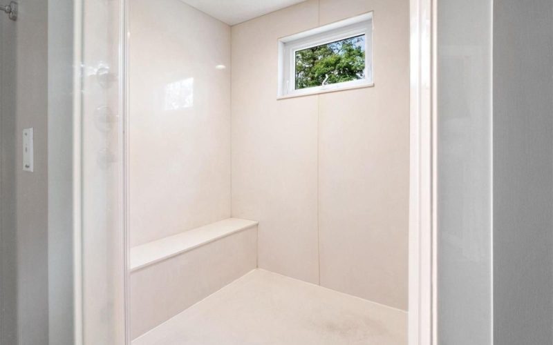inside view of shower of home for sale by the jeff lottmann group